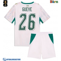 Fotballdrakt Barn Senegal Pape Gueye #26 Hjemmedraktsett VM 2026 Kortermet (+ Korte bukser)